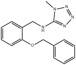 N-[2-(benzyloxy)benzyl]-N-(1-methyl-1H-tetraazol-5-yl)amine Struktur