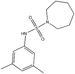 N-(3,5-dimethylphenyl)-1-azepanesulfonamide Struktur