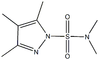 N,N,3,4,5-pentamethyl-1H-pyrazole-1-sulfonamide Struktur