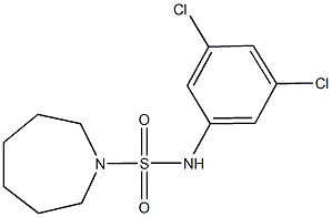 N-(3,5-dichlorophenyl)-1-azepanesulfonamide Struktur