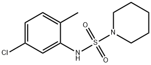 N-(5-chloro-2-methylphenyl)-1-piperidinesulfonamide Struktur