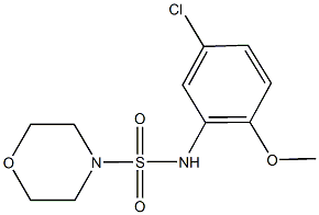 N-(5-chloro-2-methoxyphenyl)-4-morpholinesulfonamide Struktur