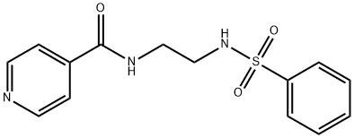 N-{2-[(phenylsulfonyl)amino]ethyl}isonicotinamide Struktur