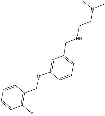 N-{3-[(2-chlorobenzyl)oxy]benzyl}-N-[2-(dimethylamino)ethyl]amine Struktur