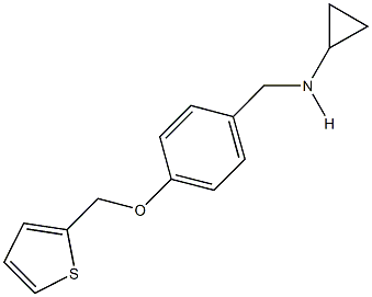 N-cyclopropyl-N-[4-(2-thienylmethoxy)benzyl]amine Struktur