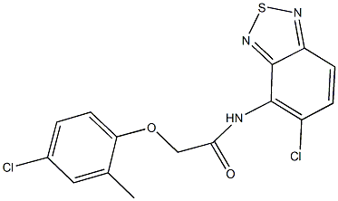 N-(5-chloro-2,1,3-benzothiadiazol-4-yl)-2-(4-chloro-2-methylphenoxy)acetamide Struktur