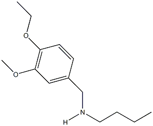 N-butyl-N-(4-ethoxy-3-methoxybenzyl)amine Struktur