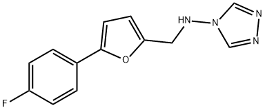 N-{[5-(4-fluorophenyl)-2-furyl]methyl}-N-(4H-1,2,4-triazol-4-yl)amine Struktur