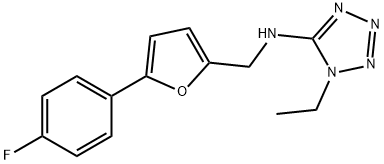 N-(1-ethyl-1H-tetraazol-5-yl)-N-{[5-(4-fluorophenyl)-2-furyl]methyl}amine Struktur