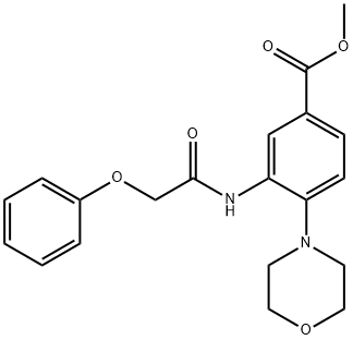 methyl 4-(4-morpholinyl)-3-[(phenoxyacetyl)amino]benzoate Struktur