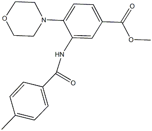 methyl 3-[(4-methylbenzoyl)amino]-4-(4-morpholinyl)benzoate Struktur