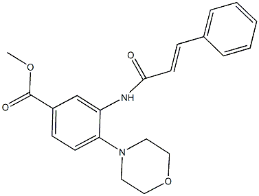 methyl 3-(cinnamoylamino)-4-(4-morpholinyl)benzoate Struktur