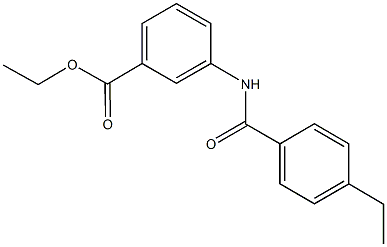 ethyl 3-[(4-ethylbenzoyl)amino]benzoate Struktur