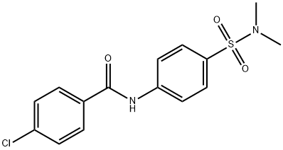 4-chloro-N-{4-[(dimethylamino)sulfonyl]phenyl}benzamide Struktur