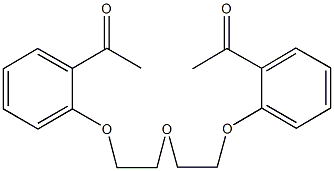 1-(2-{2-[2-(2-acetylphenoxy)ethoxy]ethoxy}phenyl)ethanone Struktur