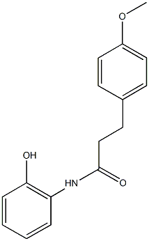 N-(2-hydroxyphenyl)-3-(4-methoxyphenyl)propanamide Struktur