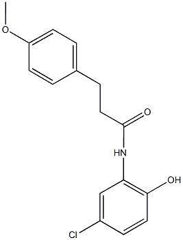 N-(5-chloro-2-hydroxyphenyl)-3-(4-methoxyphenyl)propanamide Struktur