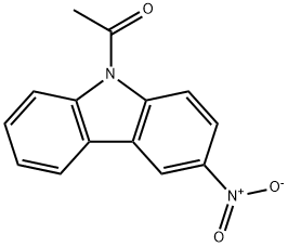 9-acetyl-3-nitro-9H-carbazole Struktur