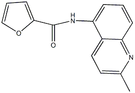 N-(2-methyl-5-quinolinyl)-2-furamide Struktur