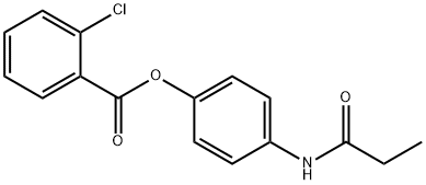 4-(propionylamino)phenyl 2-chlorobenzoate Struktur