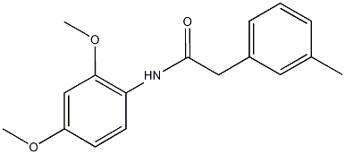 N-(2,4-dimethoxyphenyl)-2-(3-methylphenyl)acetamide Struktur