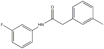 N-(3-fluorophenyl)-2-(3-methylphenyl)acetamide Struktur