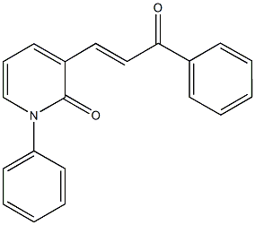 3-(3-oxo-3-phenyl-1-propenyl)-1-phenyl-2(1H)-pyridinone Struktur