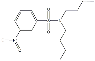 N,N-dibutyl-3-nitrobenzenesulfonamide Struktur