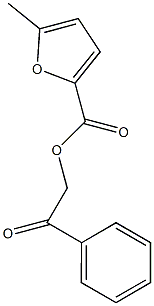 2-oxo-2-phenylethyl 5-methyl-2-furoate Struktur