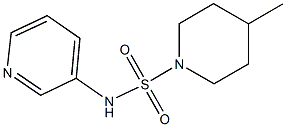 4-methyl-N-(3-pyridinyl)-1-piperidinesulfonamide Struktur