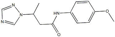 N-(4-methoxyphenyl)-3-(1H-1,2,4-triazol-1-yl)butanamide Struktur