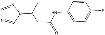 N-(4-fluorophenyl)-3-(1H-1,2,4-triazol-1-yl)butanamide Struktur