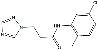 N-(5-chloro-2-methylphenyl)-3-(1H-1,2,4-triazol-1-yl)propanamide Struktur