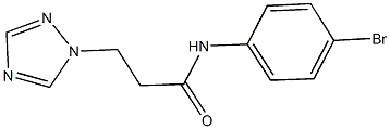 N-(4-bromophenyl)-3-(1H-1,2,4-triazol-1-yl)propanamide Struktur