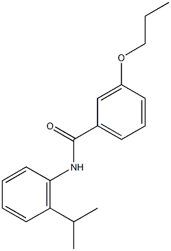 N-(2-isopropylphenyl)-3-propoxybenzamide Struktur