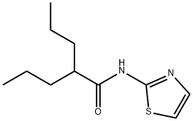 2-propyl-N-(1,3-thiazol-2-yl)pentanamide Struktur