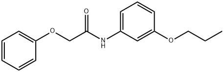 2-phenoxy-N-(3-propoxyphenyl)acetamide Struktur