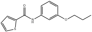 N-(3-propoxyphenyl)-2-thiophenecarboxamide Struktur