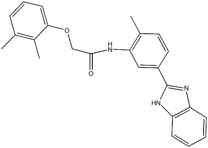 N-[5-(1H-benzimidazol-2-yl)-2-methylphenyl]-2-(2,3-dimethylphenoxy)acetamide Struktur