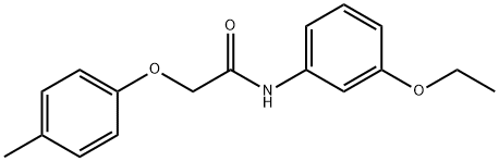 N-(3-ethoxyphenyl)-2-(4-methylphenoxy)acetamide Struktur