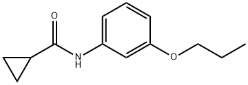 N-(3-propoxyphenyl)cyclopropanecarboxamide Struktur