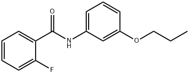 2-fluoro-N-(3-propoxyphenyl)benzamide Struktur