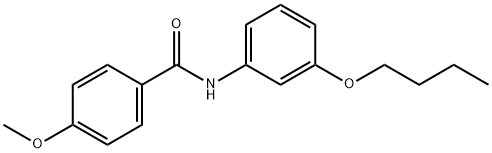 N-(3-butoxyphenyl)-4-methoxybenzamide Struktur