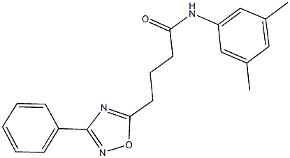 N-(3,5-dimethylphenyl)-4-(3-phenyl-1,2,4-oxadiazol-5-yl)butanamide Struktur