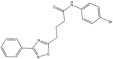 N-(4-bromophenyl)-4-(3-phenyl-1,2,4-oxadiazol-5-yl)butanamide Struktur