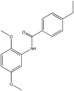 N-(2,5-dimethoxyphenyl)-4-ethylbenzamide Struktur