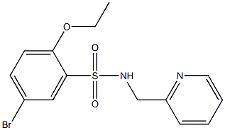 5-bromo-2-ethoxy-N-(2-pyridinylmethyl)benzenesulfonamide Struktur