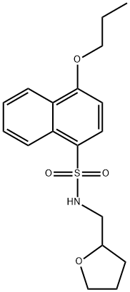 4-propoxy-N-(tetrahydro-2-furanylmethyl)-1-naphthalenesulfonamide Struktur