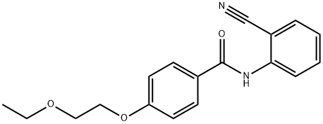 N-(2-cyanophenyl)-4-(2-ethoxyethoxy)benzamide Struktur