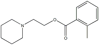 2-(1-piperidinyl)ethyl 2-methylbenzoate Struktur